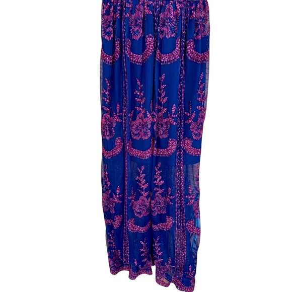 Altard State Embroidered Halter Sleeveless Maxi Dress, Small - Picture 13 of 13